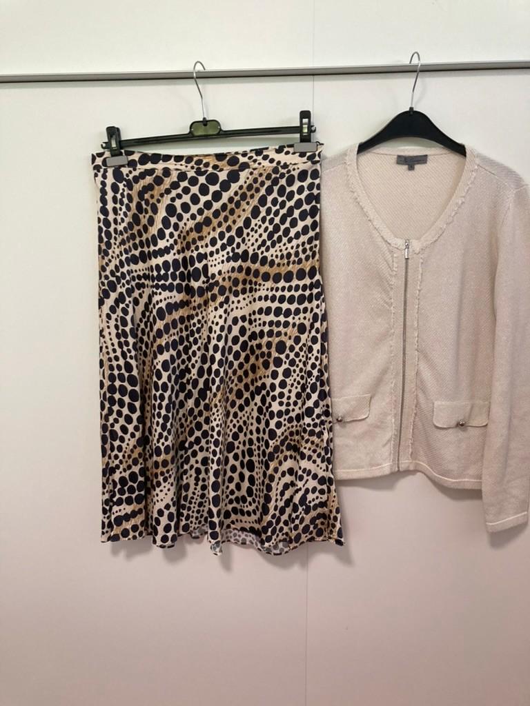zomers rokje met panterprint, maat 42, Kleding | Dames, Rokken, Beige, Maat 42/44 (L), Ophalen of Verzenden, Zo goed als nieuw