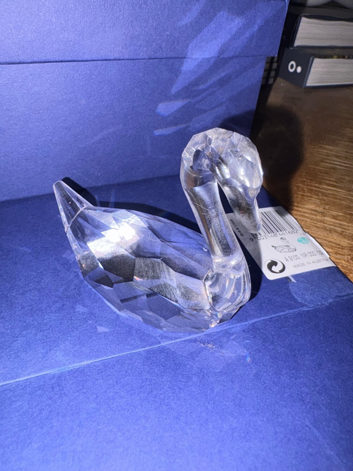 Swarovski Zwaan Kristal Figuur met Originele Doos, Ophalen of Verzenden, Zo goed als nieuw, Figuurtje
