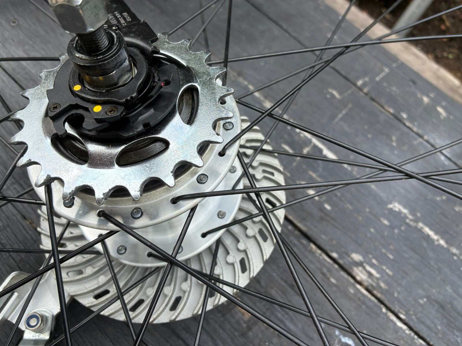 Shimano nex 7 wiel 26 inch  compleet nieuw, Fietsen en Brommers, Ophalen, Zo goed als nieuw, Wiel