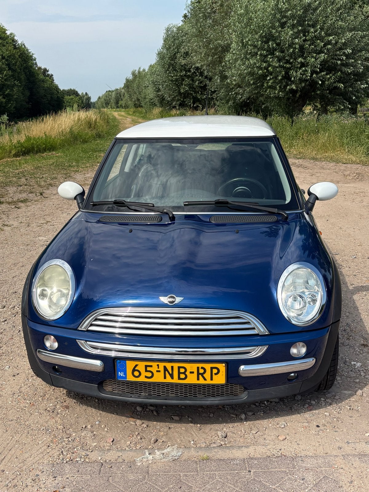 Mini 1.6 16V Cooper 2003 Blauw, Auto's, Mini, Voorwielaandrijving, 15 km/l, Zwart, 4 cilinders