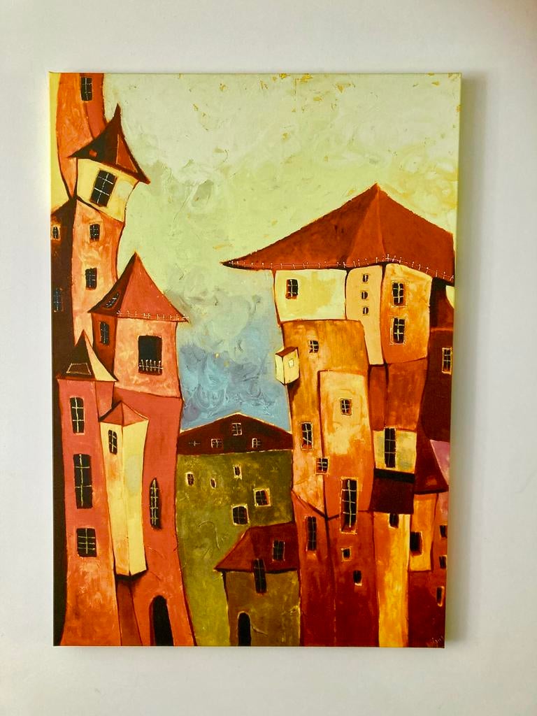 Canvas art print, Huis en Inrichting, Woonaccessoires | Schilderijen, Tekeningen en Foto's, Zo goed als nieuw, Print, 75 cm of meer