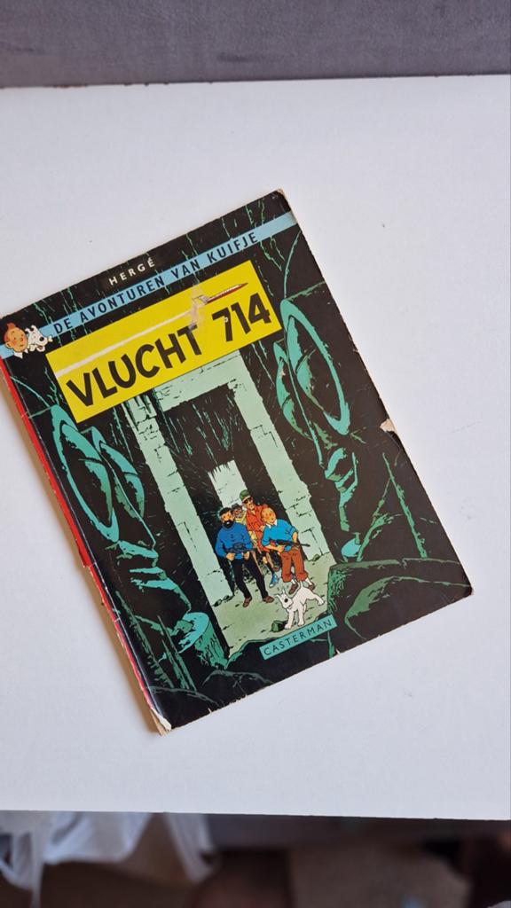 Kuifje: Vlucht 714 - Originele uitgave, Boeken, Eén stripboek, Ophalen of Verzenden, Gelezen, Hergé