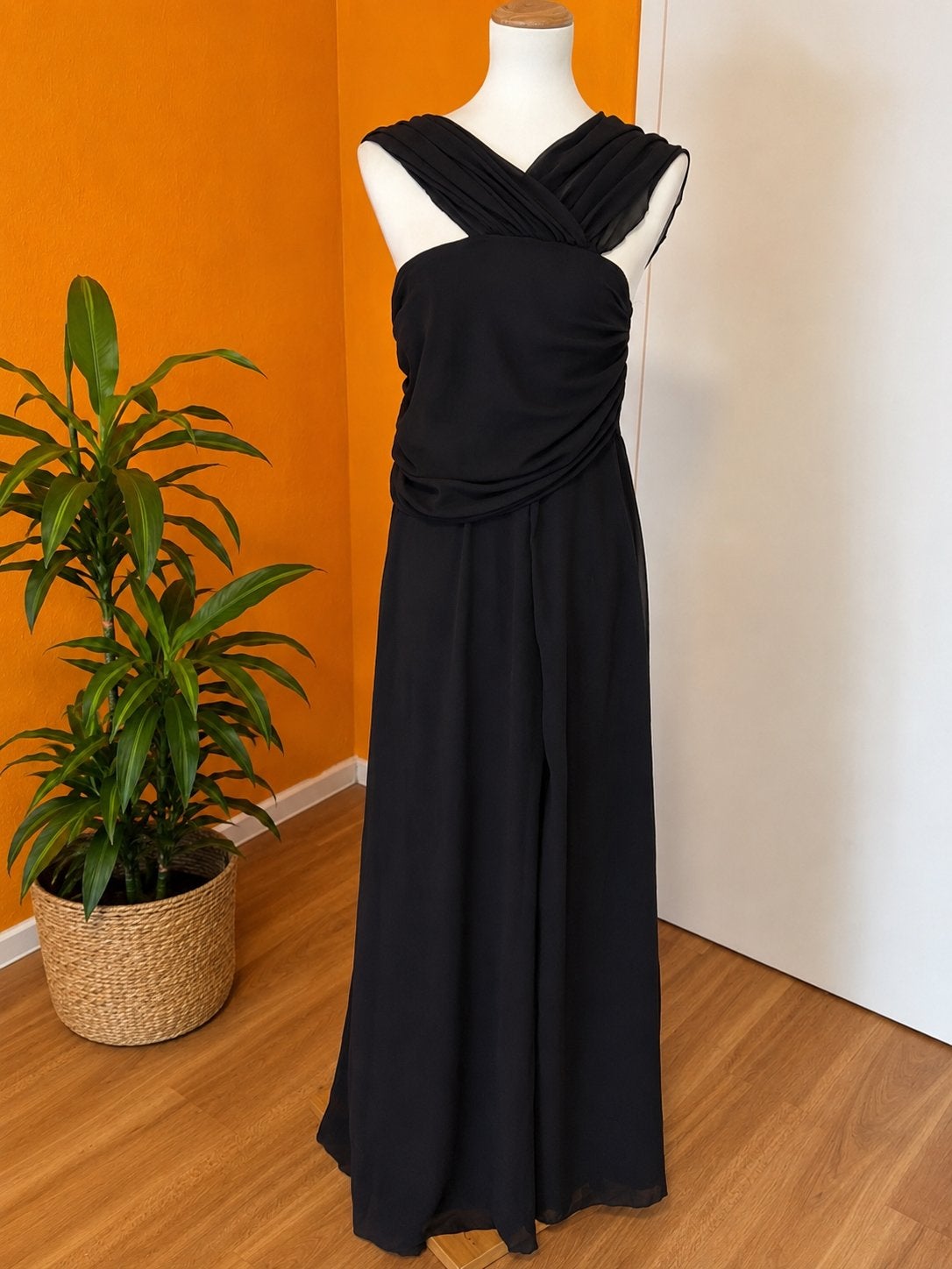 Elegante jurk, Galajurk, Verzenden, Zwart, Maat 42/44 (L)