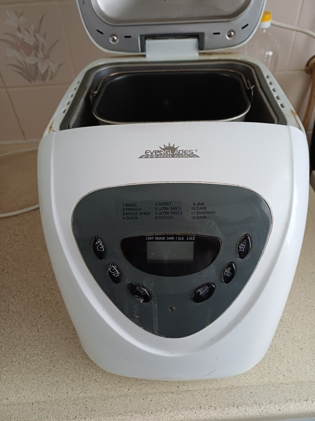 Broodbak machine everglades, Met timer, Gebruikt, Ophalen of Verzenden, 400 tot 800 gram deeg