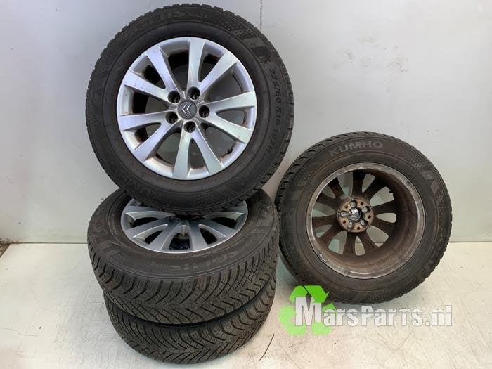 Velgen set + winterbanden van een Citroen C5, Auto-onderdelen, Banden en Velgen, Gebruikt, -, -, Ophalen of Verzenden