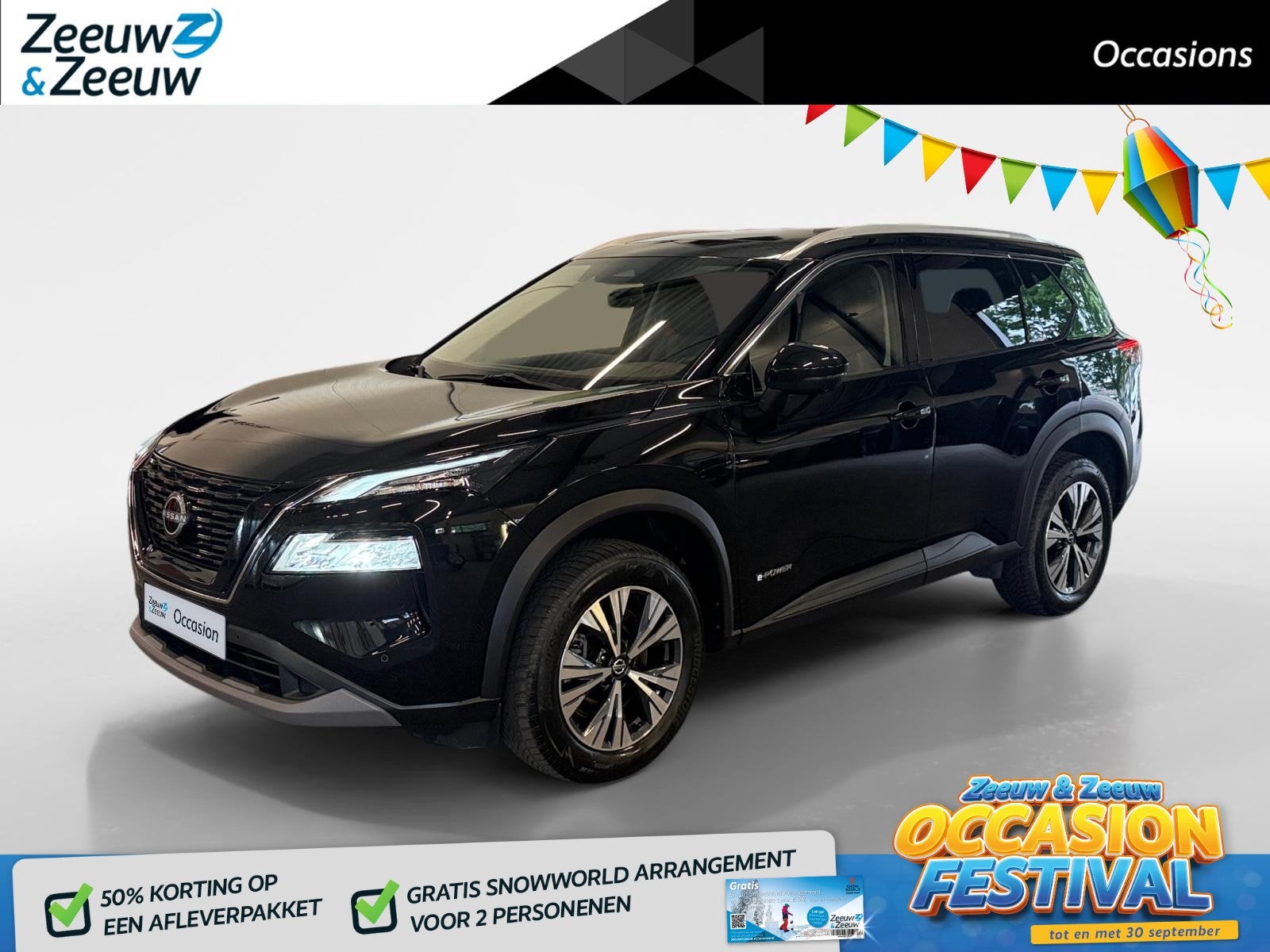 Nissan X-Trail Check uitvoering | Navi | Camera | Pano | Cru, Auto's, Automaat, Gebruikt, 2 kWh, Zwart