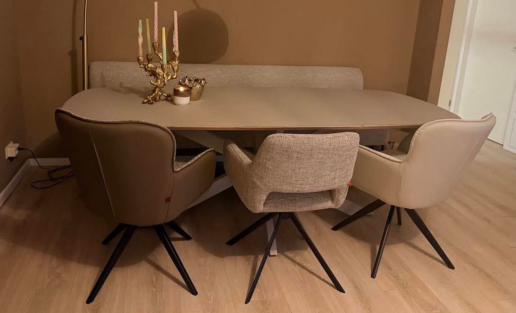 Maatwerk HPL eettafel, alles is mogelijk!, 100 tot 150 cm, Ophalen of Verzenden, Vijf personen of meer, Betaalbaar-Design