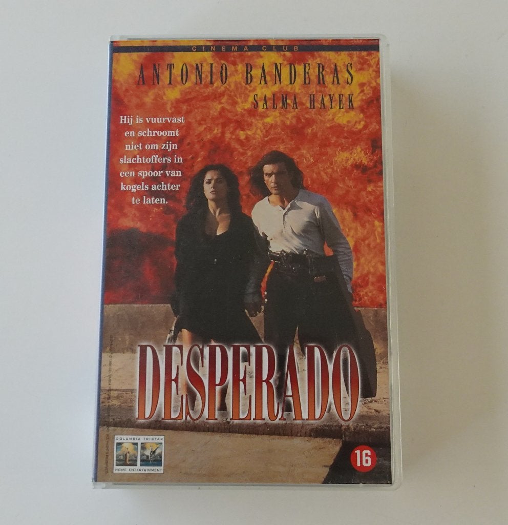 Desperado - Film op VHS uit 1995, Cd's en Dvd's, VHS | Film, Alle leeftijden, Ophalen, Zo goed als nieuw