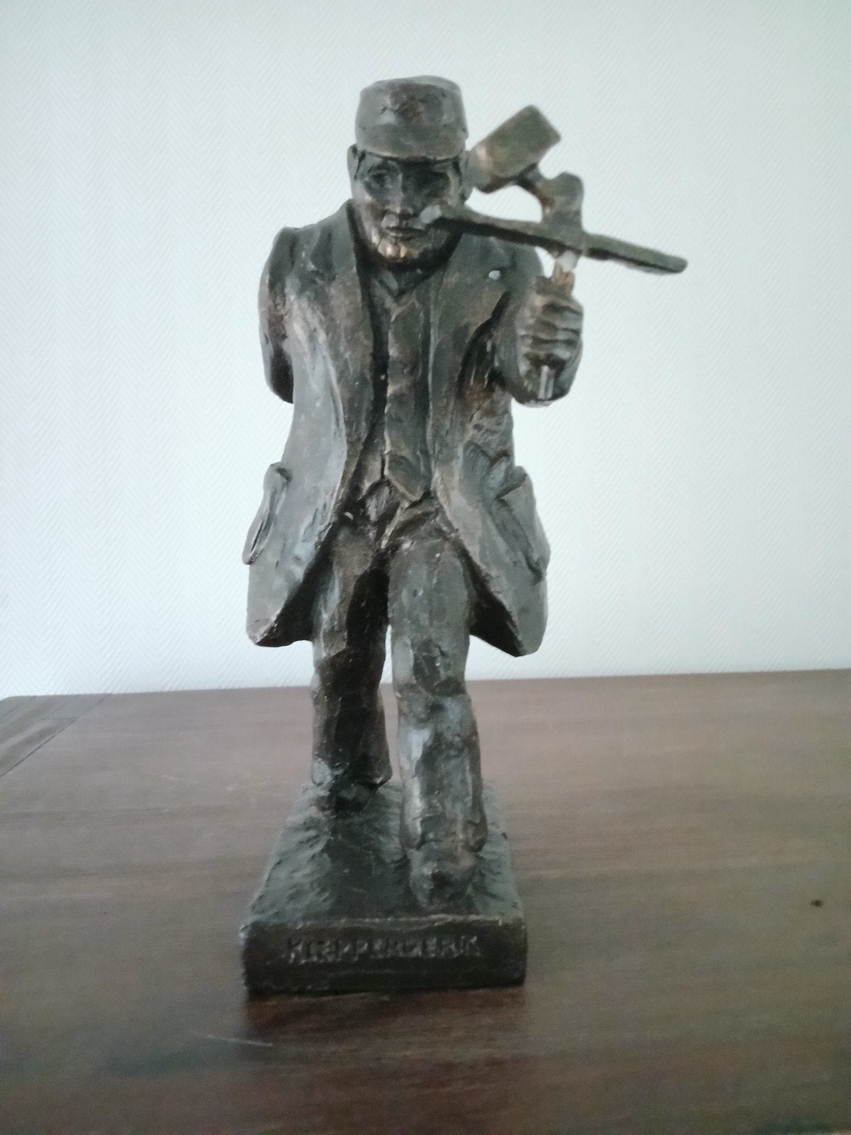 Bronzen beeld 'Klepperderk' - Uniek kunstwerk, Antiek en Kunst, Ophalen, Brons, 20 - 50 cm, Beeld