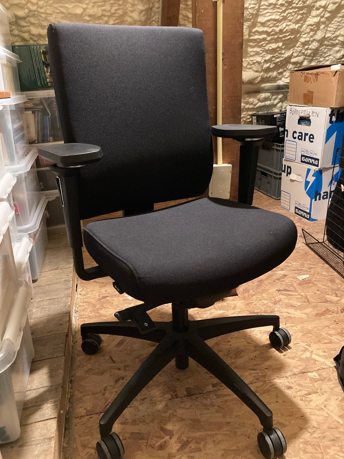 Dauphin bureaustoel - Ergonomisch en comfortabel, Ophalen, Zwart, Zo goed als nieuw, Bureaustoel