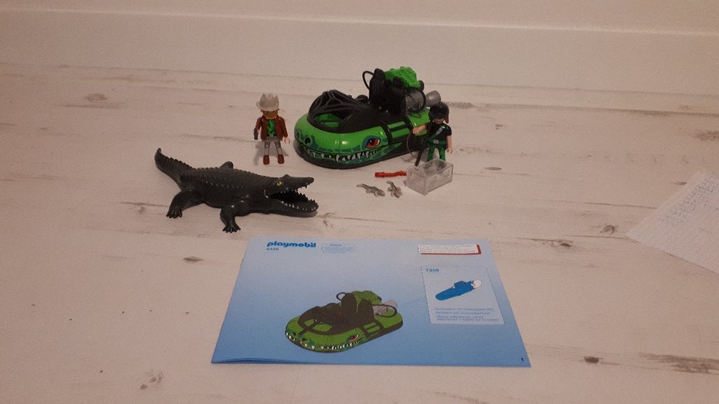 Playmobil Gangster Hoovercraft (4446), compleet, Ophalen of Verzenden, Zo goed als nieuw, Complete set