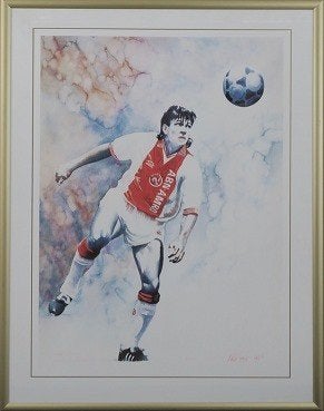 Collecters Item:  Zeefdruk Jari Litmanen Ajax  1/500 '95, Verzamelen, Ophalen of Verzenden, Nieuw