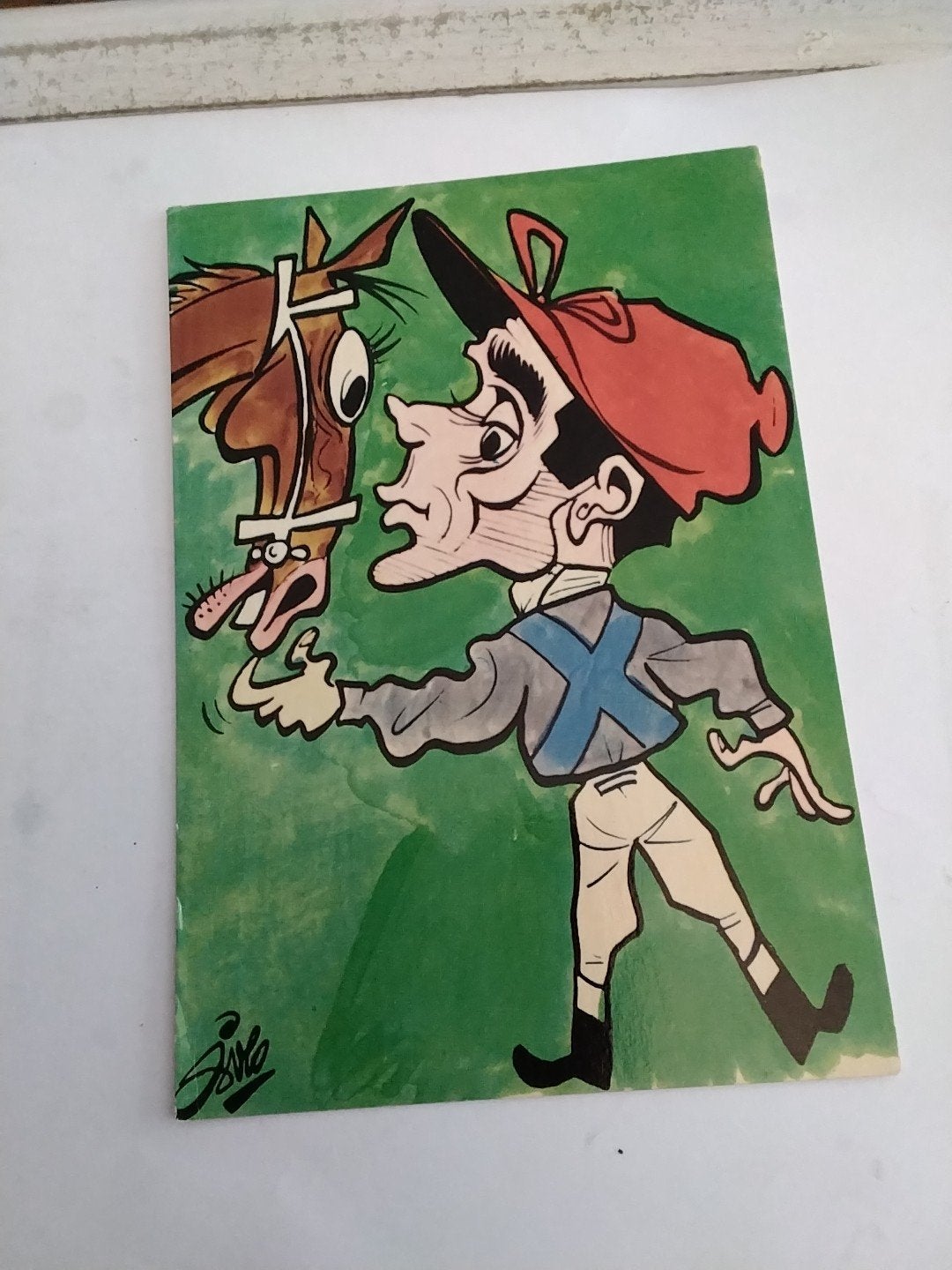 Vintage Ansichtkaart Jockey en Paard -  PHILIPPEAU, Ophalen of Verzenden, 1960 tot 1980, Ongelopen