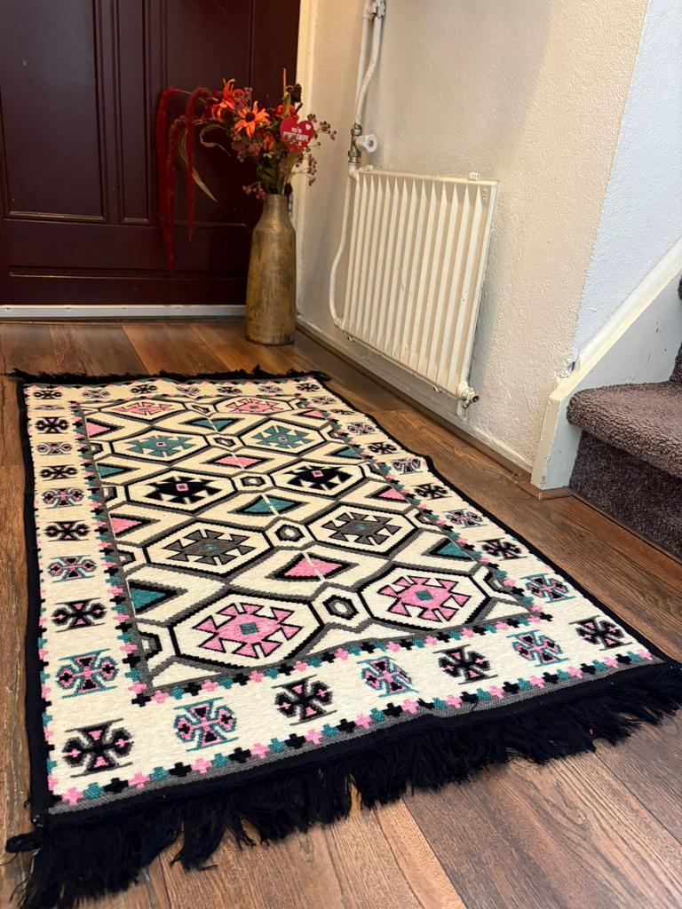 Kien tapijt., 100 tot 150 cm, Zo goed als nieuw, Rechthoekig, 50 tot 100 cm