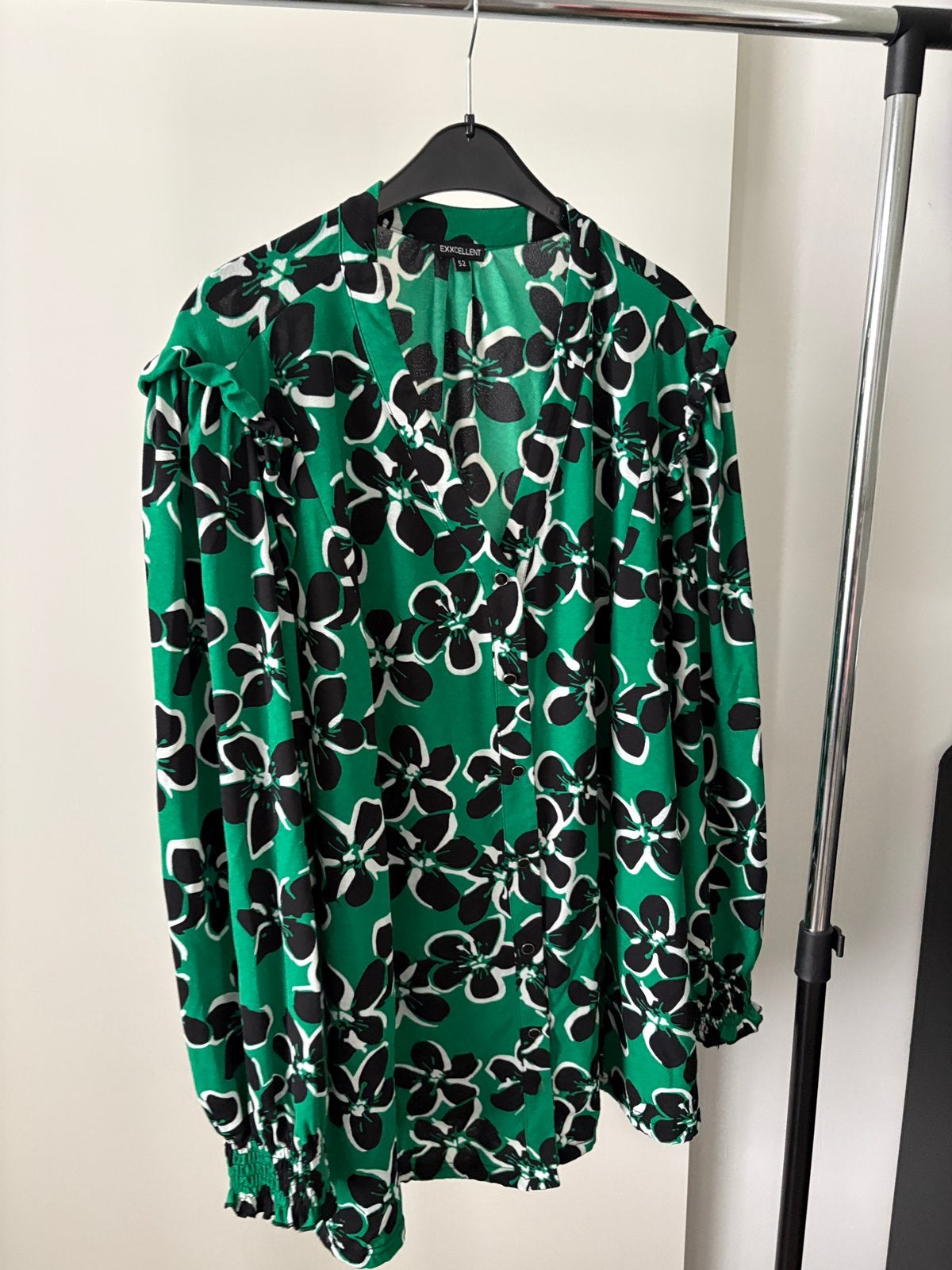 Blouse Exxcellent maat 52, Verzenden, Zo goed als nieuw, Maat 46/48 (XL) of groter, Groen