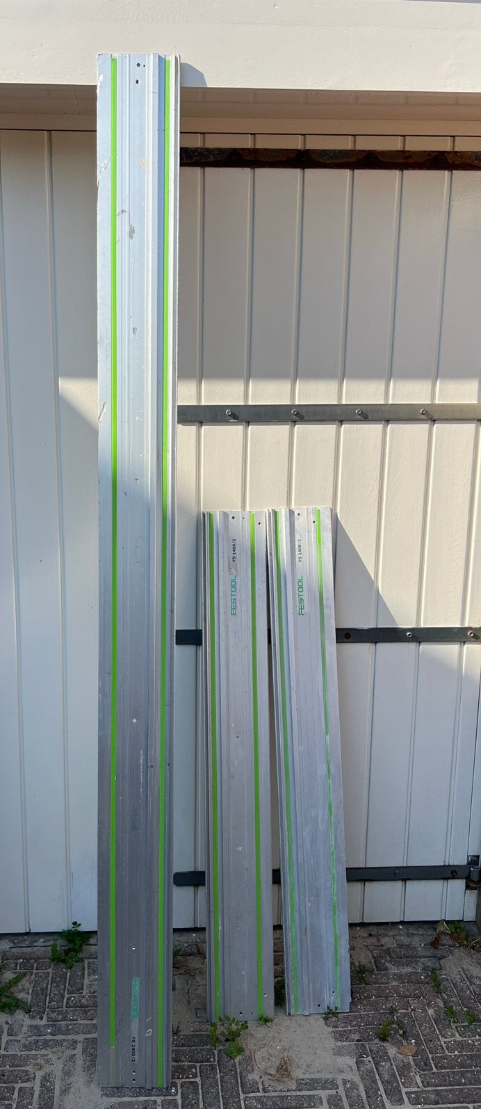 Festool Geleiderails: 1x FS 2400/2 en 2x FS 1400/2, Doe-het-zelf en Verbouw, Gereedschap | Zaagmachines, Ophalen, Gebruikt, Overige typen