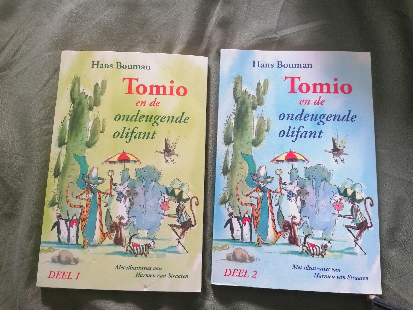 Tomio en de ondeugende olifant - Deel 1 & 2, Boeken, Ophalen of Verzenden, Gelezen, Hans Bouman, Sprookjes