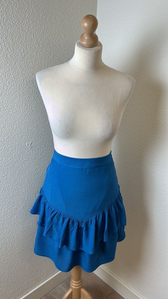 Fabienne Chapot maat 42 leuke blauwe Lara skirt 1158, Blauw, Maat 42/44 (L), Ophalen of Verzenden, Zo goed als nieuw