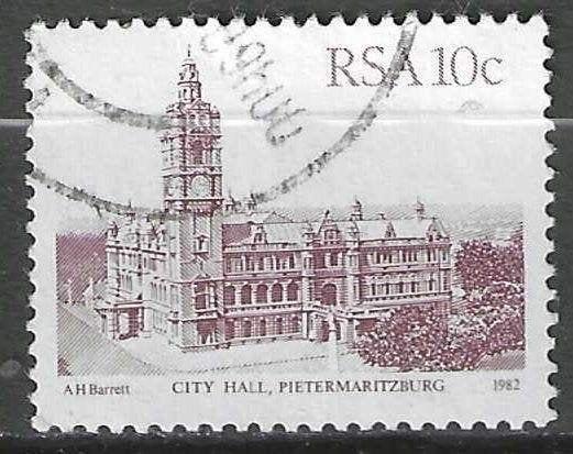 Zuid-Afrika 1982 - Yvert 515 - Gebouwen - 10 c. (ST), Verzenden, Zuid-Afrika, Gestempeld