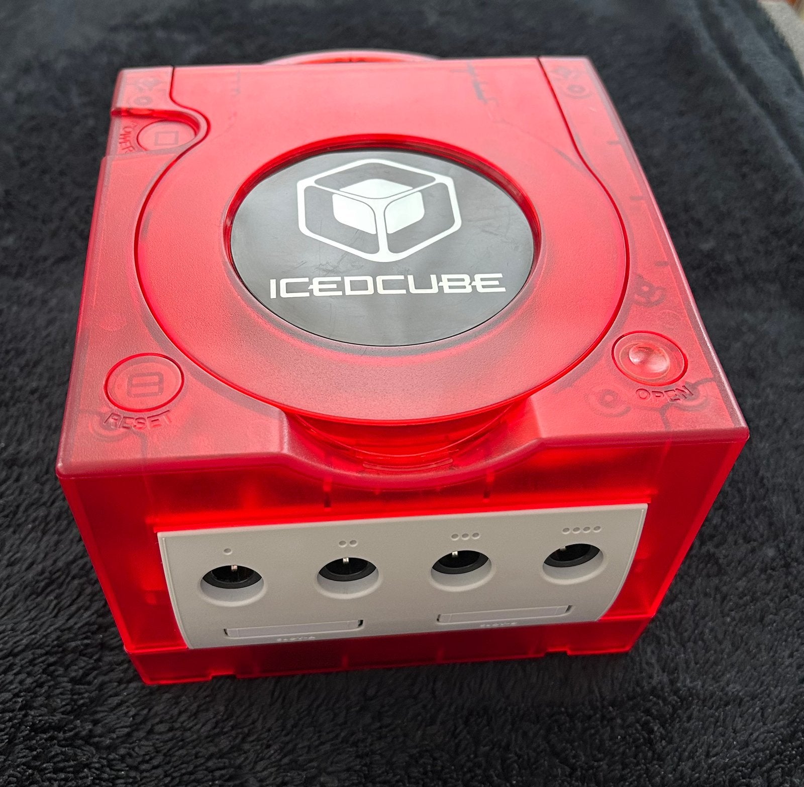 Nintendo Icedcube Gamecube Transparant Rood, Spelcomputers en Games, Ophalen of Verzenden, Zo goed als nieuw, Met 1 controller