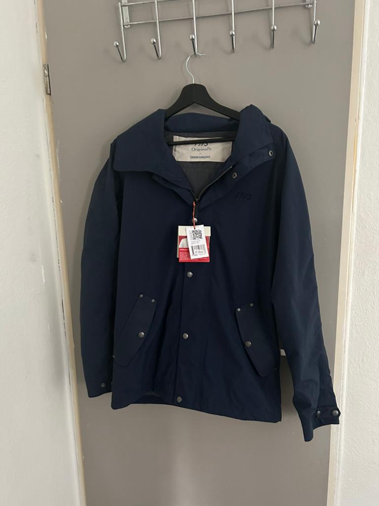 Didriksons jas dames waterproof jas S (nooit gedragen), Ophalen of Verzenden, Zo goed als nieuw, Blauw