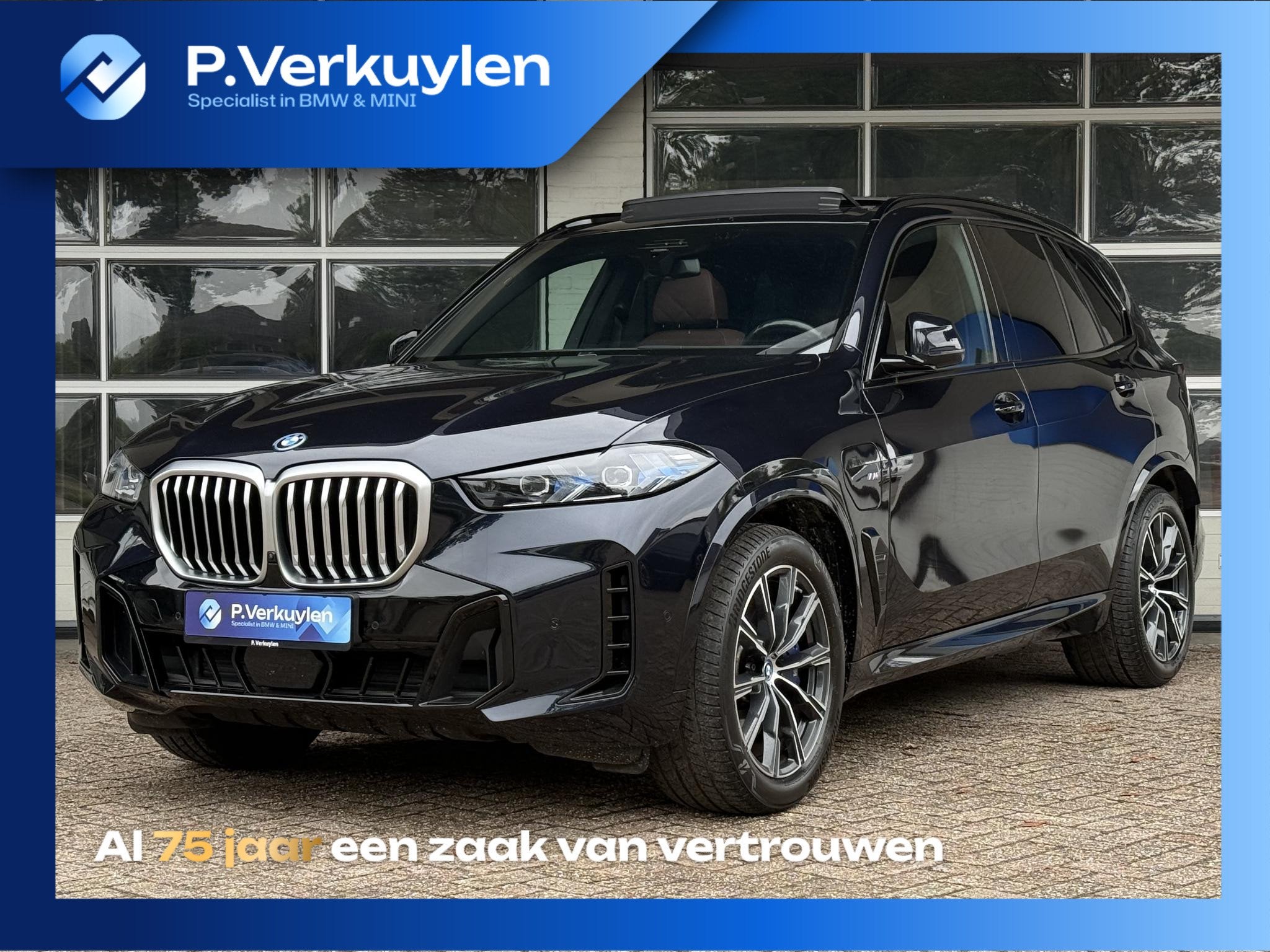 BMW X5 xDrive50e M SPORT | PANORAMA | HARMAN KARDON | DRIVIN, Automaat, Gebruikt, 2395 kg, Alcantara