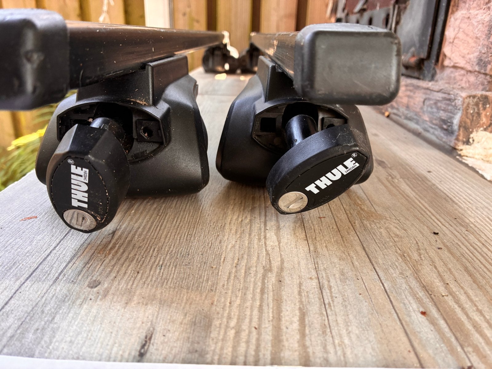 Thule Rapid Railing dakdragers inclusief sleutel, Auto diversen, Dakdragers, Ophalen, Gebruikt