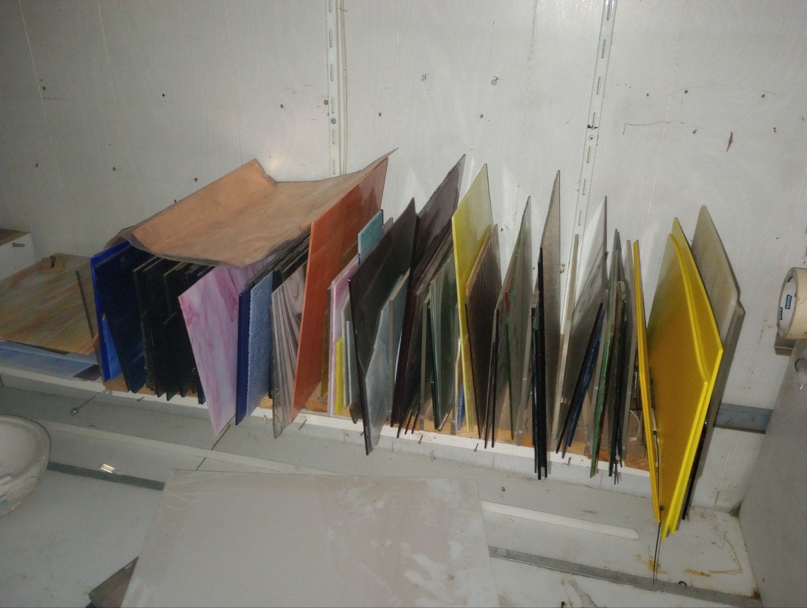 Diverse glas en lood spullen, Ophalen, Gebruikt, Minder dan 80 cm, Glasplaat