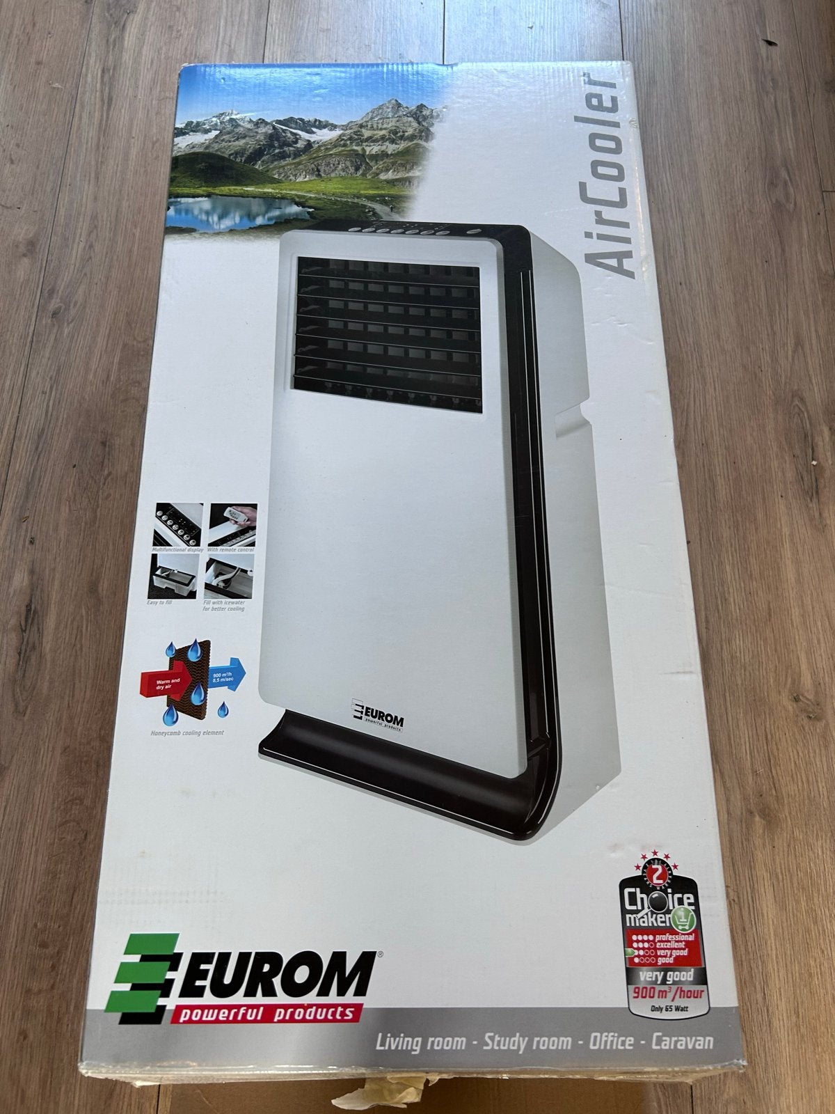 Eurom Air Cooler - Mobiele Airco met Koel- en Ventilatie, Ophalen, Minder dan 60 m³, Timer, 3 snelheden of meer