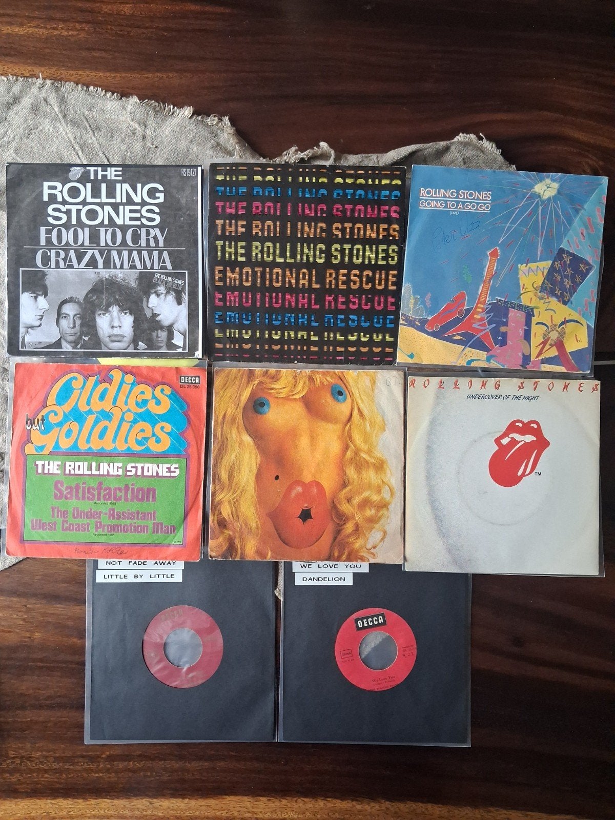 The Rolling Stones Vinyl Collectie - 8 Singles, Gebruikt, 7 inch, Ophalen of Verzenden, EP