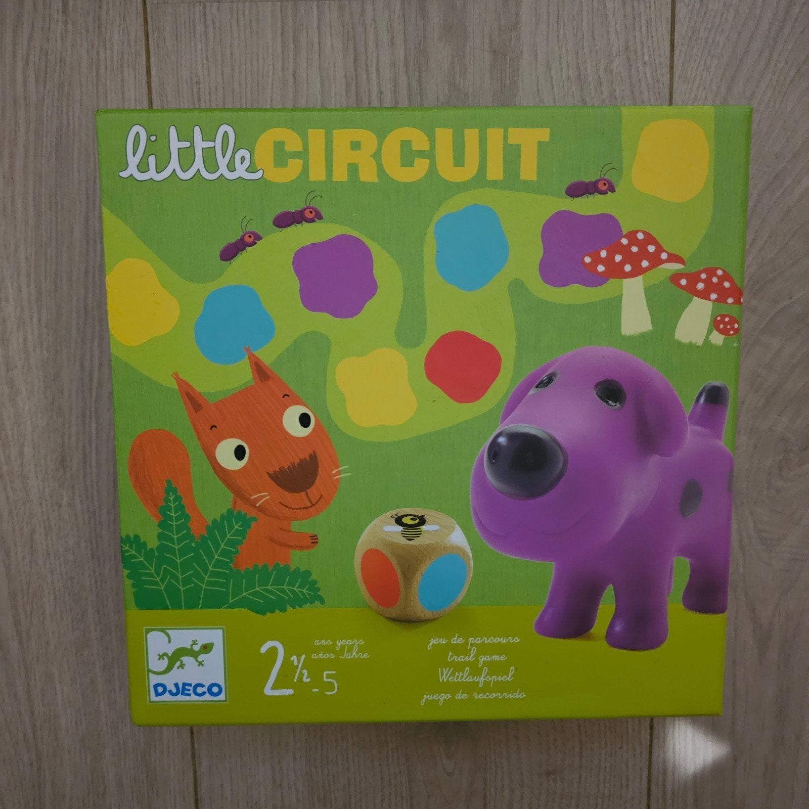 Djeco Little Circuit Bordspel voor Peuters, Een of twee spelers, Ophalen of Verzenden, Zo goed als nieuw, Djeco