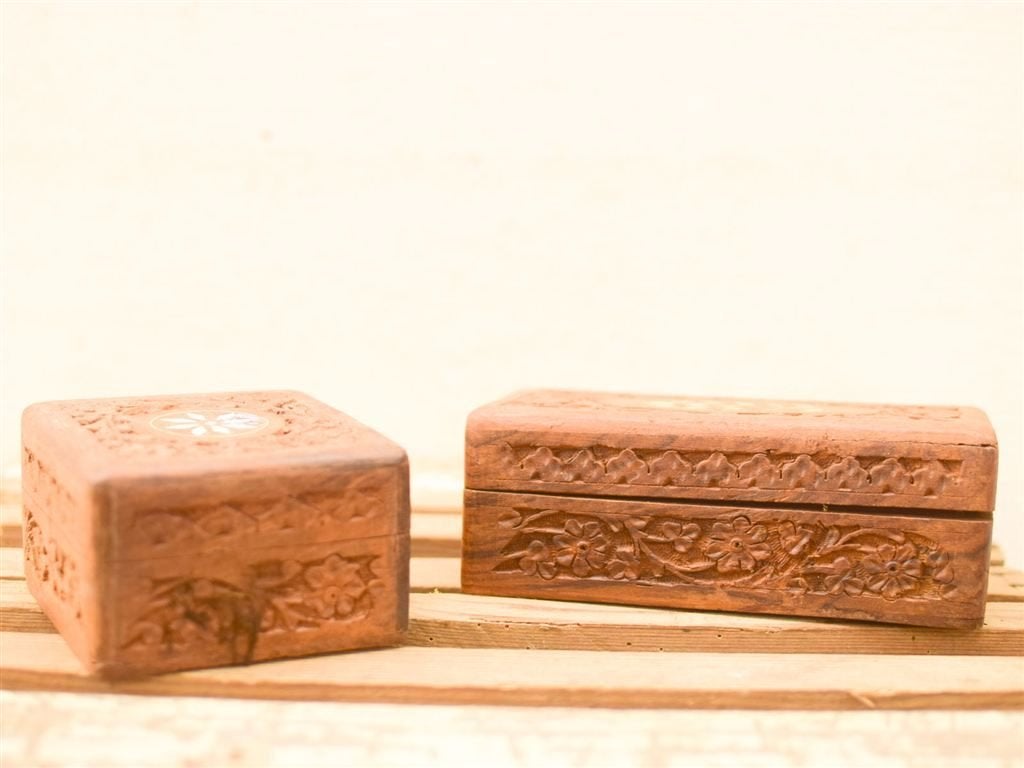 Houten kistjes, Sigaren en sieraden kist 51557