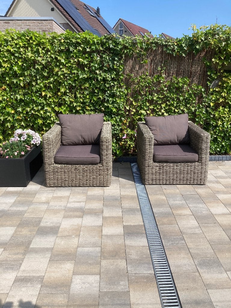 Twee Rieten / Rotan tuinstoelen te koop, Tuin en Terras, Ophalen, Gebruikt, Rotan