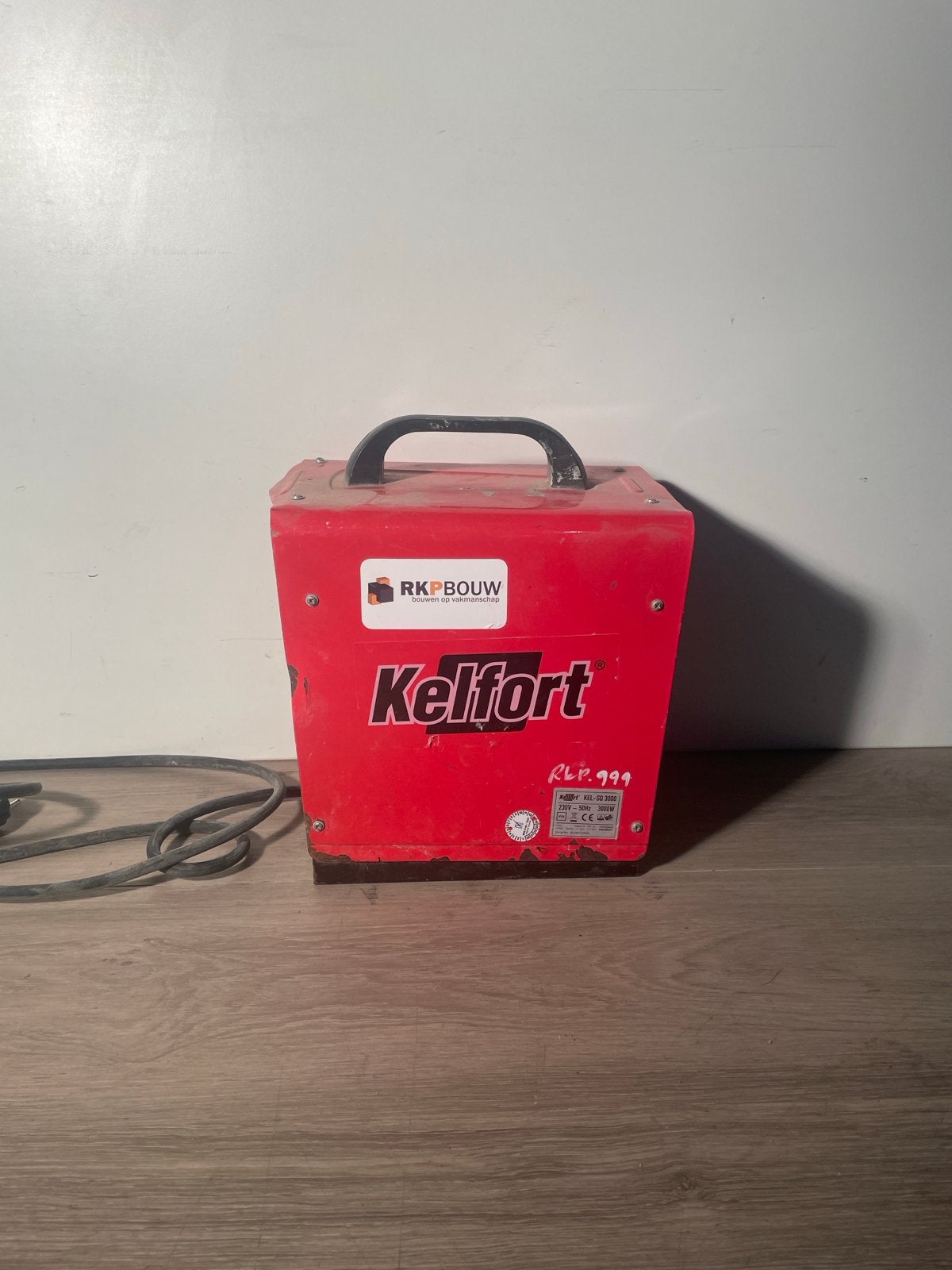 Kelfort KEL-SQ 3000 Elektrische Bouwkachel 3kW 2 stuks, 30 tot 80 cm, Gebruikt, Kachel, Minder dan 60 cm