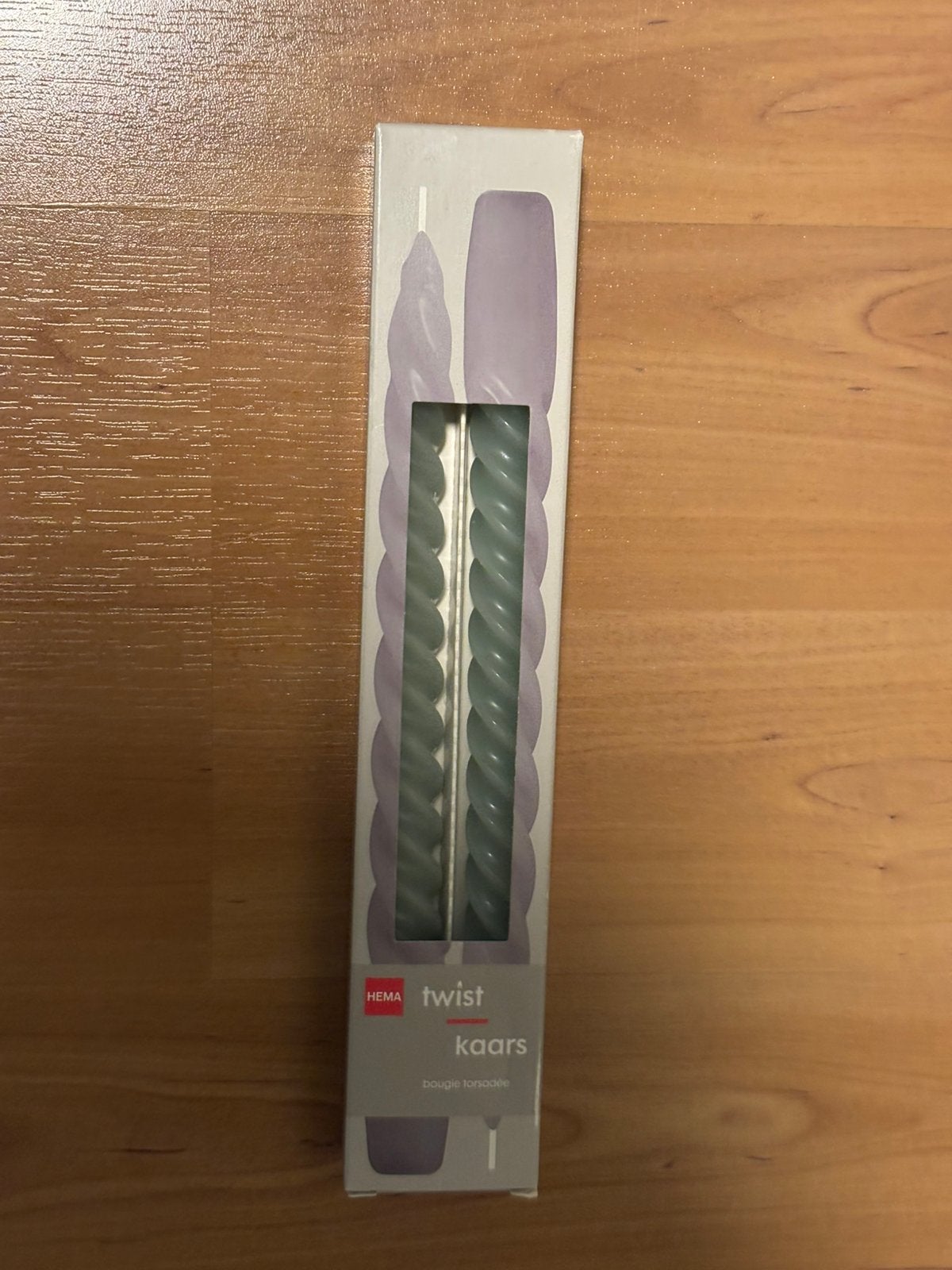 Hema twist kaarsen nieuw in doos, Ophalen of Verzenden, Nieuw, Overige materialen, Minder dan 25 cm