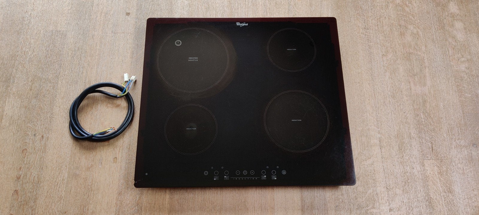 Whirlpool Inductiekookplaat - Gebruikt met lichte schade, Witgoed en Apparatuur, Ophalen, Gebruikt, 4 kookzones, Inbouw