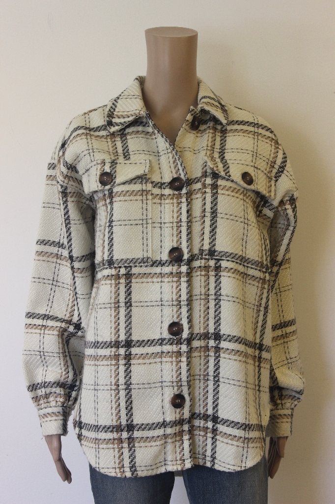 Sofie Schnoor geruite blouse maat XS/S/M, ., Beige, Ophalen of Verzenden, Zo goed als nieuw