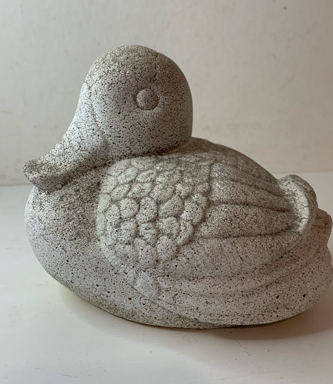 Klein tuinbeeld, eend, 16 x 14 cm, Verzenden, Gebruikt