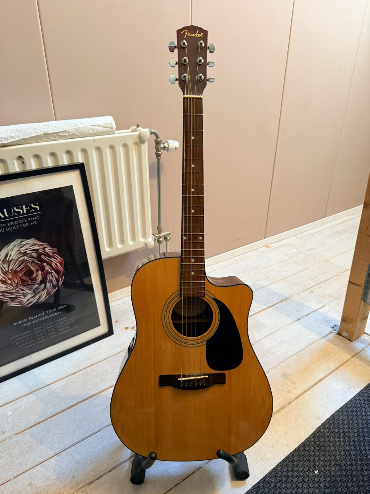 Fender CD-60CE NAT – akoestische gitaar, Ophalen, Zo goed als nieuw