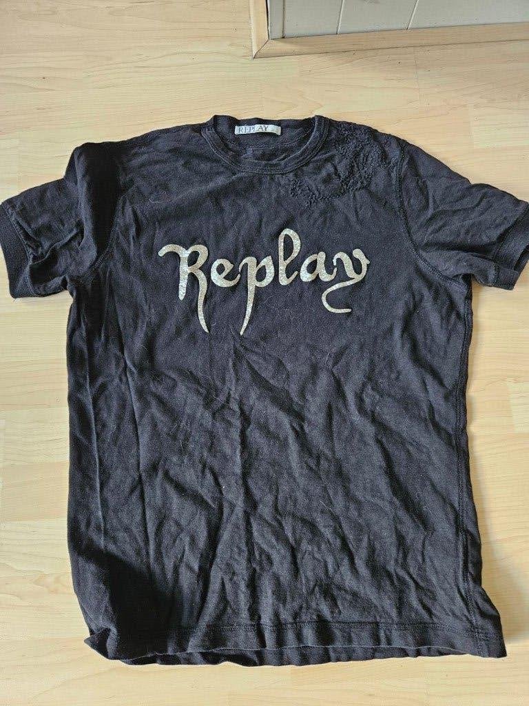 Reyplay shirt, Kleding | Dames, Zwart, Maat 46/48 (XL) of groter, Replay, Ophalen of Verzenden
