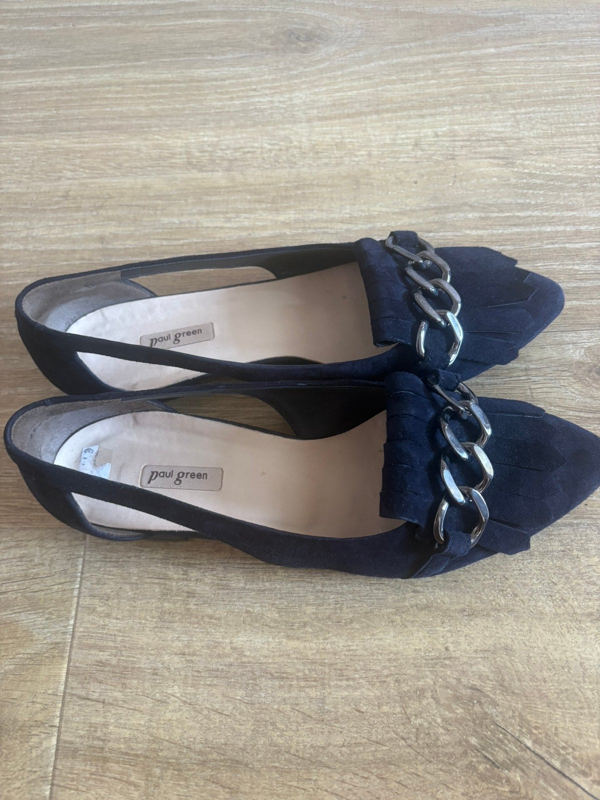 Paul Green loafer/ballerina maat 40 suède, Blauw, Zo goed als nieuw, Ballerina's, Ophalen of Verzenden