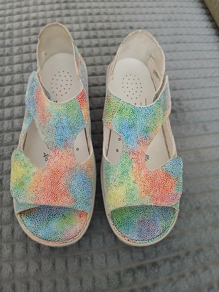 Waldläufer Sandalen Regenboogkleuren - Maat 41, Waldläufer, Overige kleuren, Zo goed als nieuw, Sandalen of Muiltjes