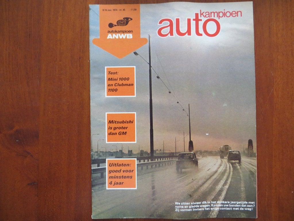 Autokampioen 45 1974 Mini 1000, 1100 Clubman (test), Verzenden, Nieuw, Overige merken
