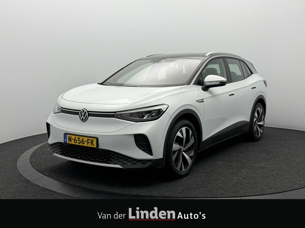 Volkswagen ID.4 Life 77 kWh SOH 93,5% | Trekhaak | Navigatie, Auto's, Volkswagen, Gebruikt, Zwart, Wit, Origineel Nederlands