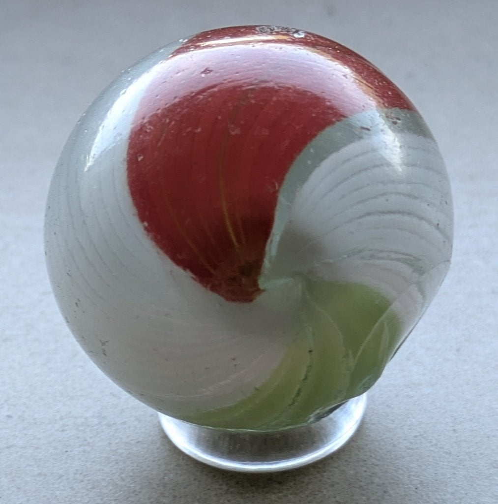 Antieke handgemaakte Knikker - Joseph Coat Beachball ca.1900, Ophalen of Verzenden