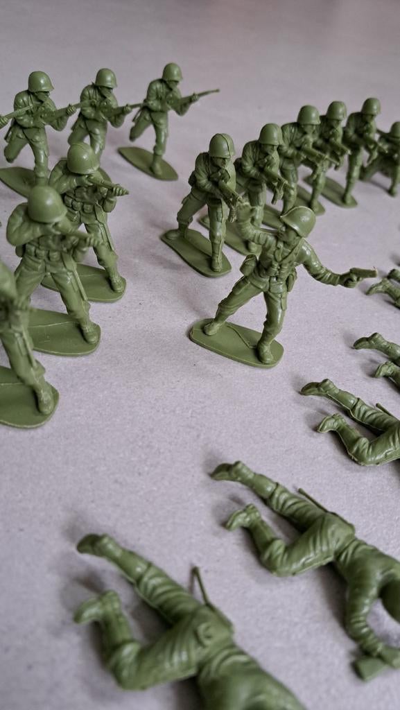 Airfix 1:32 WW2 Amerikaanse infanterie soldaatjes, 26 st., Kinderen en Baby's, Speelgoed | Actiefiguren, Ophalen of Verzenden