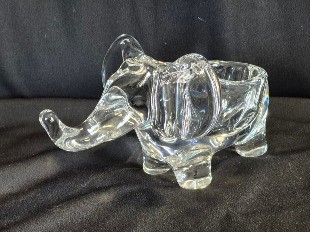 Art Vannes France loden kristallen olifantschaal, Antiek en Kunst, Antiek | Glas en Kristal, Ophalen of Verzenden