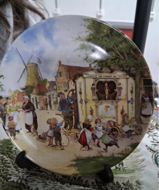 Decoratief bord Royal Schwabap - Hollands tafereel, Ophalen of Verzenden