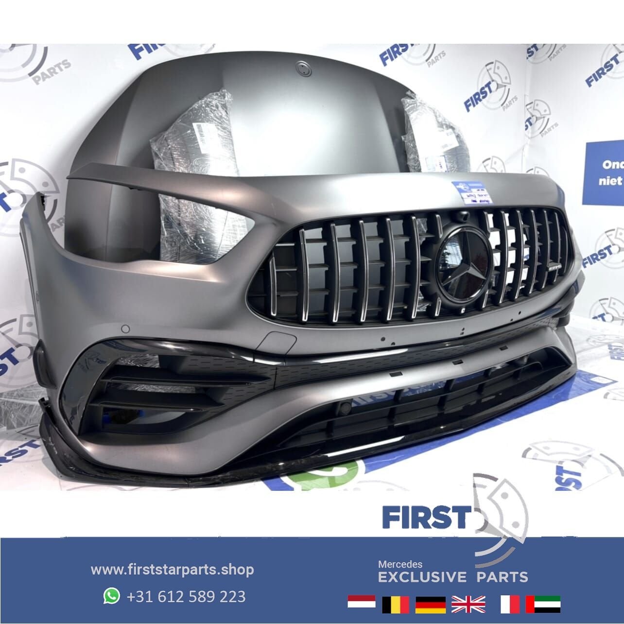 H247 GLA45S GLA45 GLA 45 KLASSE AMG VOORKOP MAT GRIJS AERO P, Gebruikt, -, Voor, Ophalen of Verzenden