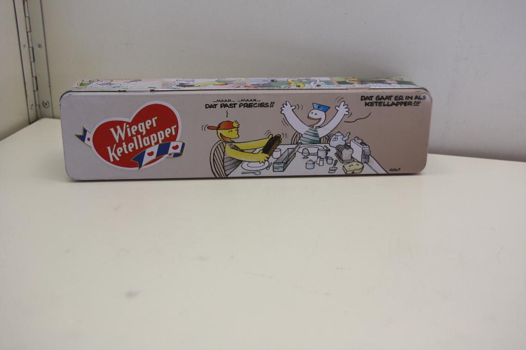 Koekblik Fokke en Sukke voor Wieger ketellapper koek. Nieuw., Ophalen of Verzenden, Nieuw, Koek(jes), Overige merken